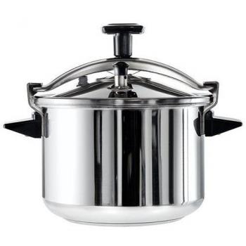 Olla a presión SEB Authentic de 10 litros, ideal para cocinar para 7/10 personas, fabricada en acero inoxidable y apta para todo tipo de fuegos, incluida la inducción - Modelo P0531600