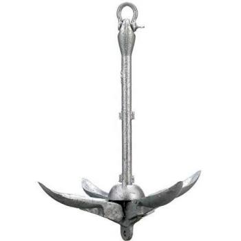 Seachoice 50-41030 Ancla plegable hierro galvanizado, 4,1k, plateado, 0