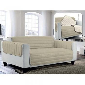 Elegant Funda para sofà, tórtola/Crema 3 Plazas, Microfiber
