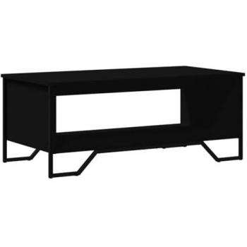 Mesa de centro madera de ingeniería negro 100x51x40 cm