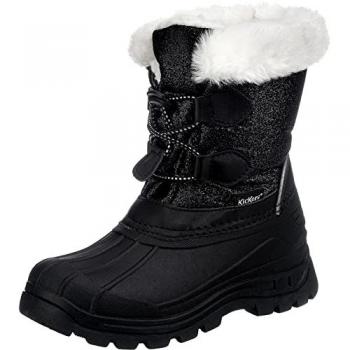 Kickers Sealsnow Unisex Children's Snow Boots - Noir Brilliant