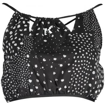 Karl Lagerfeld Elegant Beachfront Noir Top with Print Detail - S