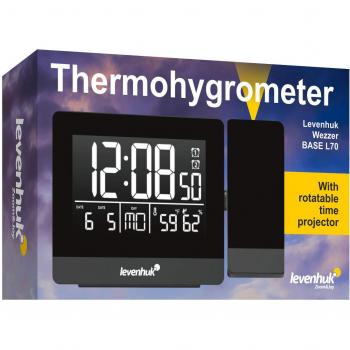 Termómetro Levenhuk Wezzer BASE L70 con proyector y reloj digital