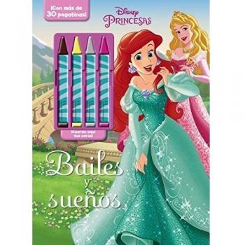 Princesas. Bailes y sueños: Libro de colorear con ceras - Disney