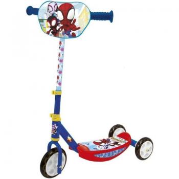 Smoby Patinete Infantil de 3 Ruedas con Diseño Spidey Marvel Amazing Friends Azul/Rojo para Niños de +3 Años