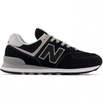 New Balance 574 Suede Sneakers - Black/Gray/Beige, Size 39.5 (Men's)