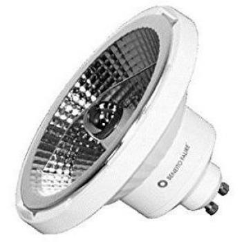 Bombilla LED AR111 DOLE GU10, 15 W, 230 V, 45°, tono cálido 4000 K, reflector QR111