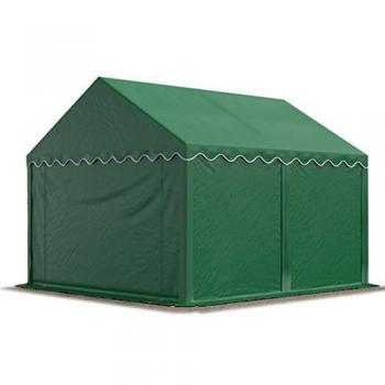 Carpa almacén TOOLPORT 3x4 m PVC 700 n impermeable verde oscuro