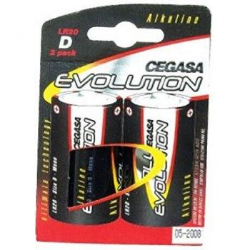 Pila Ultra Alcalina CEGASA Tipo D LR20 Digital Evolution B2 - Batería de Larga Duración y Alto Rendimiento