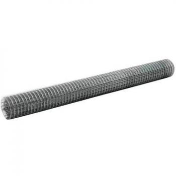 vidaXL Malla de Alambre Cuadrada Acero Galvanizado 10x1.5m Plateado Bricolaje