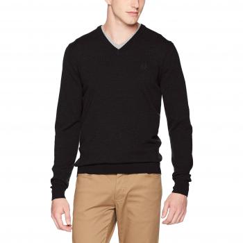 Fred Perry Classic V Neck Sweater, Suéter - XL