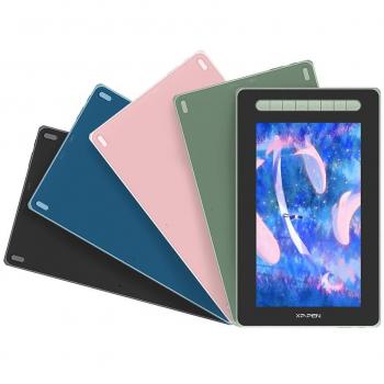 XP-Pen Artist 12 (2ª Generación) Pantalla Gráfica 11.8 FullHD IPS Rosa, pantalla de lápiz completamente laminada, 8 teclas de acceso directo, tecnología X3 Digital