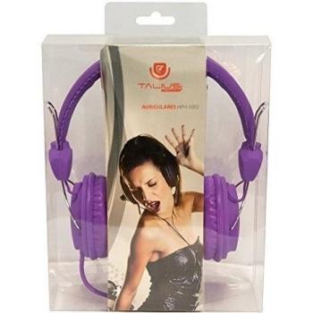 Talius HPH-5002PUR - auricular diadema, microfono, manos libres, color morado