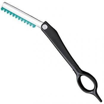 Navaja de Diseño para Cabello Kasho KCS-NH, Plegable, Color Negro, 23x8,6x1,5 cm