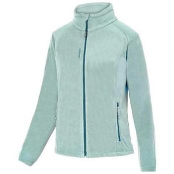 Chaqueta Polar Ecotech 380 Mujer Full Zip Verde Tiza/Azul Cobalto