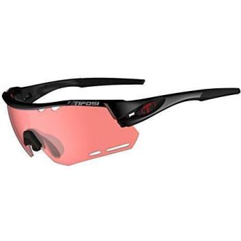Tifosi Alliant 3-Lens Crystal Black/Enliven Red Cycling Sunglasses for Men