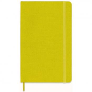 Cuaderno Moleskine Grande con Tapa Dura y Hojas Rayadas Amarillo Heno