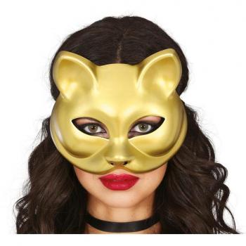 Antifaz de Gata Dorada Adulto
