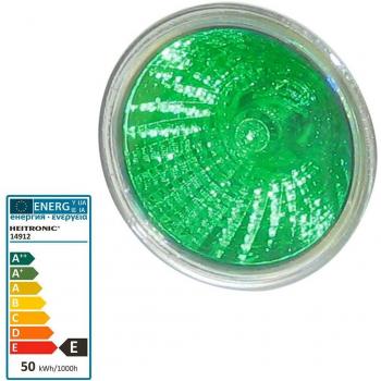 Heitronic Reflector halógeno MR16 GU5.3 50 W, regulable, color verde