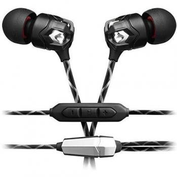 V-MODA ZN Auriculares In-Ear con micrófono, color negro