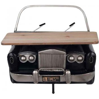 Mesita estante estilo industrial coche clásico Signes Grimalt Metal 26 x 40 x 45 cm