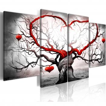 murando Cuadro en Lienzo - Impresión de 4 Piezas Material Tejido no Tejido Impresión Artística Imagen Gráfica Decoracion de Pared - amor 5717