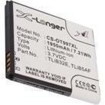 Bateria Alcatel OT-997, OT-997D, One Touch 997, One Touch 997D, TCL S800, Li-ion, 1950 mAh
