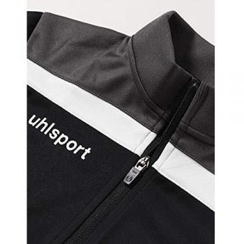 uhlsport Offense 23 Poly Jacket Chaqueta De Poliéster para Hombre, Negro/Antracita/Blanco, 116