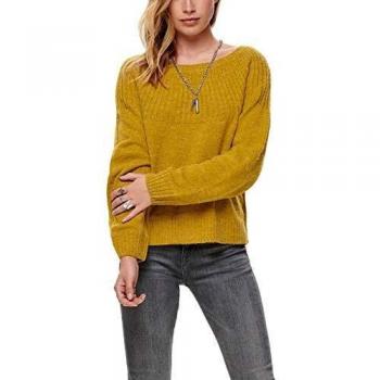 JDYOLIVIA Treats L/S Pullover KNT Mujer Color: Harvest Gold Talla: L