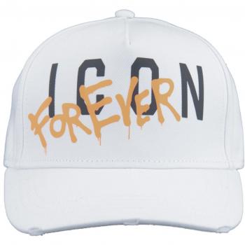 Dsquared2 Men's Icon Forever Baseball Cap - White Cotton - One Size