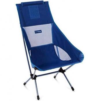 Helinox Silla de camping ultraligera, respaldo alto, plegable, color azul
