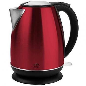 Hervidor Eléctrico ETA Alena 3590, 1.7 L, 2200 W, Acero Inoxidable, Rojo, Base Giratoria 360°