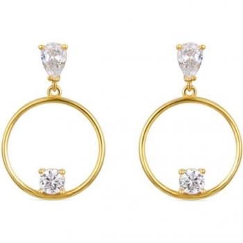 Pendientes Arka Momentos para Brillar - Elegantes y sofisticados, de plata de ley 925 con baño de oro