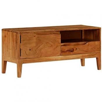 vidaXL Madera Maciza Mueble para TV Acacia 88x30x40 cm Centro Multiimedia Casa
