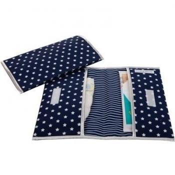 Little Dutch 3411 - Bolsa para pañales, azul oscuro con estrellas blancas