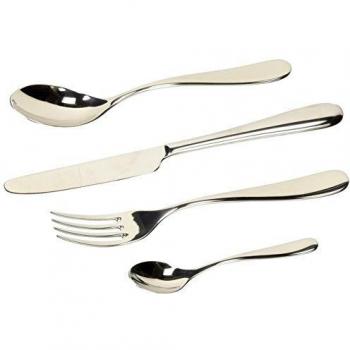 Juego de Cubiertos Alessi Nuovo Milano 24 Piezas Monobloque Acero Inoxidable 18/10