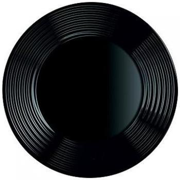 dajar Plato llano Harena Luminarc, cristal, Negro, 25 x 25 x 2,3 cm
