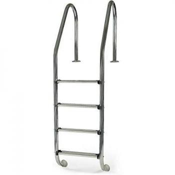 Gre 40272 - Escalera Standard de Acero Inoxidable para Piscina Enterrada, 183 cm