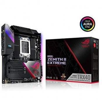 ASUS ROG Zenith II Extreme - Placa Base Gaming AMD E-ATX sTRX4 3a Generación Ryzen Threadripper 16 etapas de Potencia, PCIe 4.0, Wi-Fi 6, 10 Gbps LAN, USB 3.2 Gen2x2, Cinco M.2, SATA y Aura Sync RGB