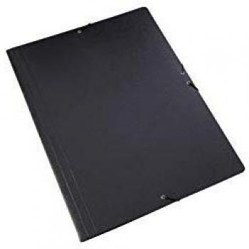 Pack de 5 Carpetas Sencillas con Goma Elastica Tamaño A2 Color Negro