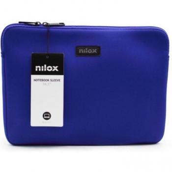 Funda de Neopreno Nilox para Portátiles de hasta 14.1 Pulgadas en Color Azul