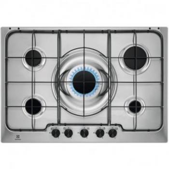 Cocina a Gas Empotrada Electrolux RGG7252OOX de 75 cm con 5 Quemadores y Acero Inoxidable