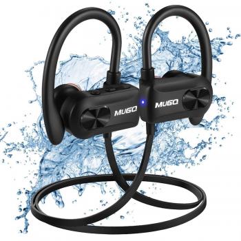 Auriculares Bluetooth Deportivos Impermeable IPX7 Cascos Inalambricos  Auricular Running Deporte Correr con Micrófono,10 hrs de Reproduccion Cancelación de Ruido CVC 6.0 para iPhone Android