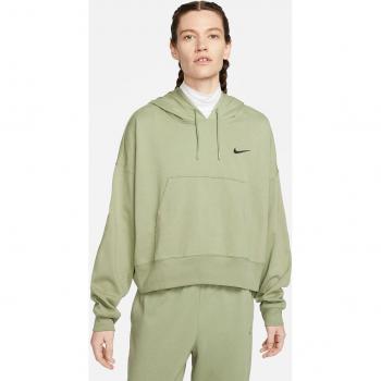 Nike Women's Oversized Hooded Sweatshirt - Green/Black