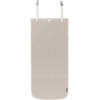 Funda de Lona para Planchado Vertical Brabantia 50 x 100 cm - Resistente al Calor, Ganchos para Puerta y Capa Posterior Protectora - Color Gris
