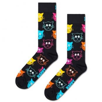 Happy Socks Calcetines Estampado Gato Multicolor Talla 41-46 Hombre Unisex Adulto