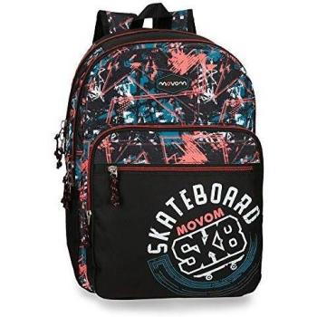 Mochila Doble Compartimento Adaptable Movom Underground Rojo, 46 cm