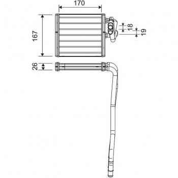 Radiador de calefacción VALEO 811510 - Radiador eléctrico, potencia de 1500W, termostato ajustable, diseño compacto y portátil, sistema de seguridad contra sobrecalentamiento, fácil de trasladar con asas