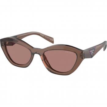 Prada PR A02S 17O60B Women's Butterfly Brown Sunglasses Size 52