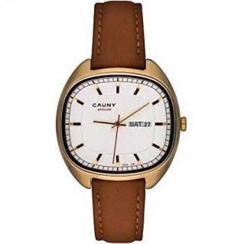Reloj Mujer Cauny CAP002 - Reloj de pulsera, diseño elegante y moderno, caja de acero inoxidable, cristal mineral resistente a arañazos, resistencia al agua hasta 30 metros, correa de cuero genuino, mecanismo